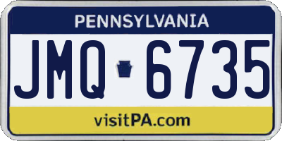 PA license plate JMQ6735