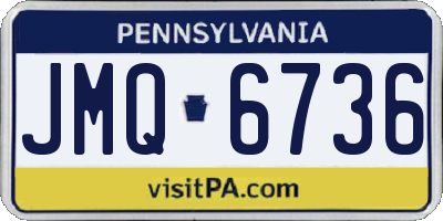 PA license plate JMQ6736