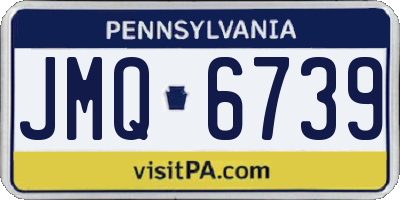 PA license plate JMQ6739