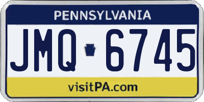 PA license plate JMQ6745