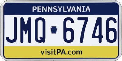 PA license plate JMQ6746