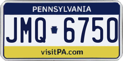 PA license plate JMQ6750