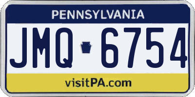 PA license plate JMQ6754