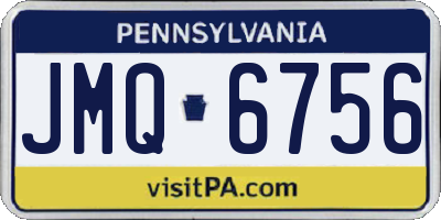 PA license plate JMQ6756