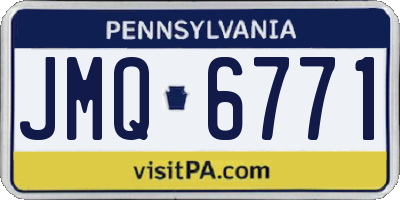 PA license plate JMQ6771