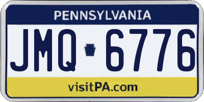 PA license plate JMQ6776