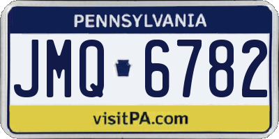PA license plate JMQ6782