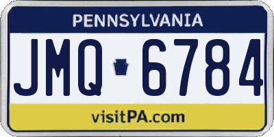 PA license plate JMQ6784