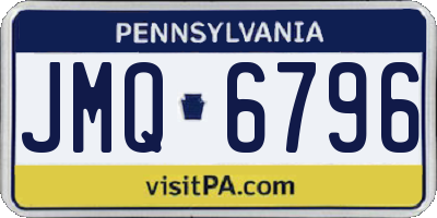 PA license plate JMQ6796