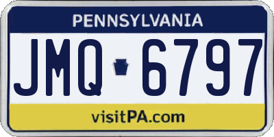PA license plate JMQ6797