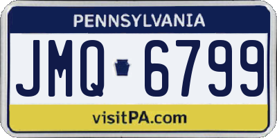 PA license plate JMQ6799