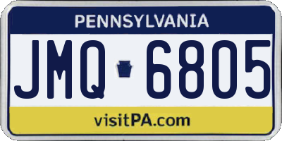 PA license plate JMQ6805