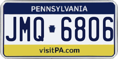 PA license plate JMQ6806