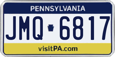 PA license plate JMQ6817