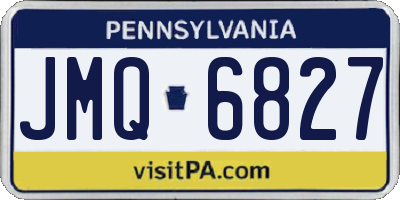PA license plate JMQ6827