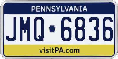 PA license plate JMQ6836