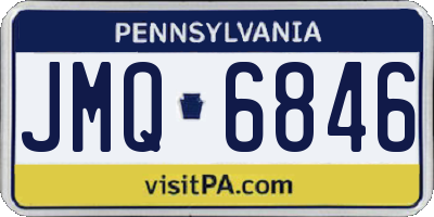 PA license plate JMQ6846