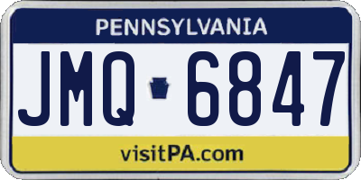 PA license plate JMQ6847