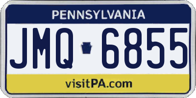 PA license plate JMQ6855