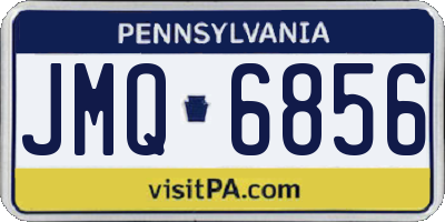 PA license plate JMQ6856