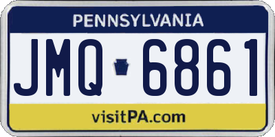 PA license plate JMQ6861