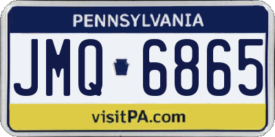 PA license plate JMQ6865