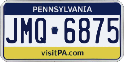 PA license plate JMQ6875