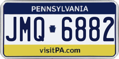 PA license plate JMQ6882