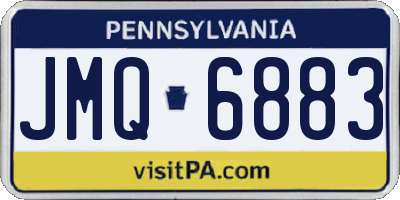 PA license plate JMQ6883