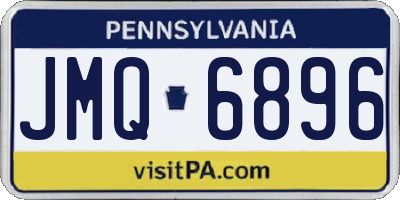 PA license plate JMQ6896