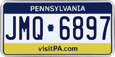 PA license plate JMQ6897
