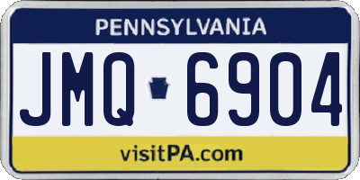 PA license plate JMQ6904