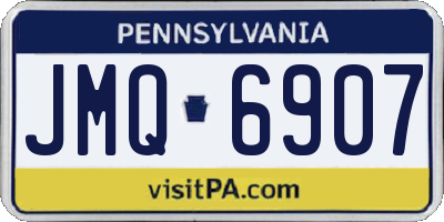 PA license plate JMQ6907
