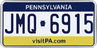 PA license plate JMQ6915