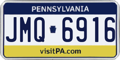 PA license plate JMQ6916