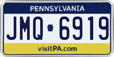 PA license plate JMQ6919