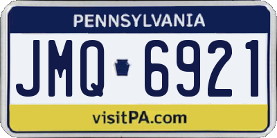 PA license plate JMQ6921