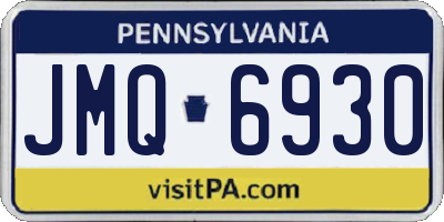 PA license plate JMQ6930