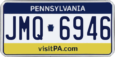 PA license plate JMQ6946