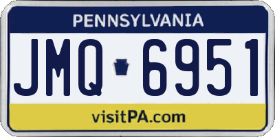 PA license plate JMQ6951