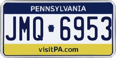 PA license plate JMQ6953