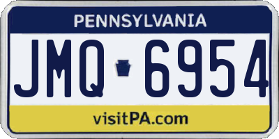 PA license plate JMQ6954