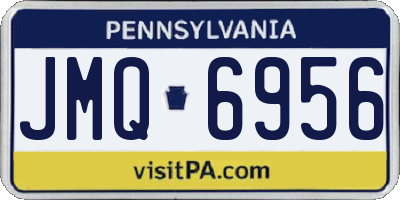 PA license plate JMQ6956
