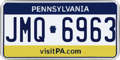 PA license plate JMQ6963