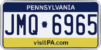 PA license plate JMQ6965