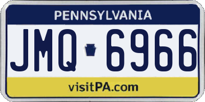 PA license plate JMQ6966