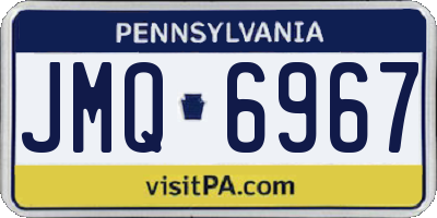 PA license plate JMQ6967
