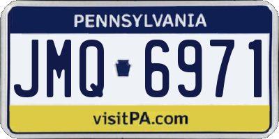 PA license plate JMQ6971