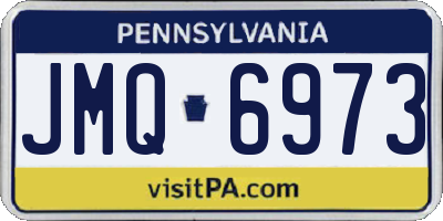 PA license plate JMQ6973