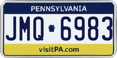 PA license plate JMQ6983
